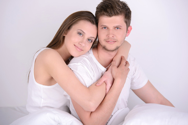 Couple in bed - Foto, afbeelding