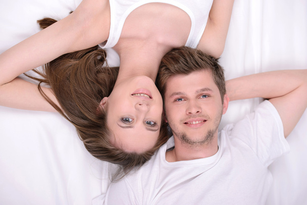 Couple in bed - Foto, afbeelding