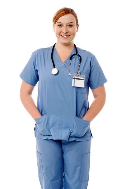 Female doctor with stethoscope - Foto, Imagen