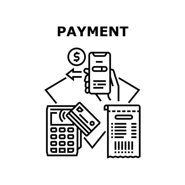 Payment Service Vektor Konzept Farbe Illustration - Vektor, Bild