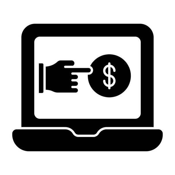 An editable design icon of pay per click - Vector, Image
