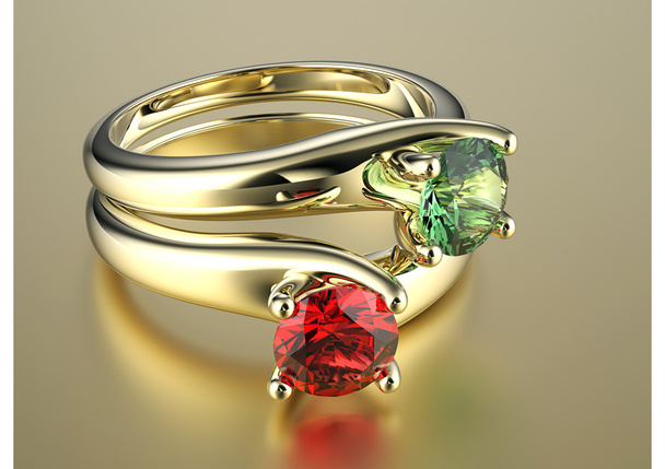 ring met diamanten - Foto, afbeelding