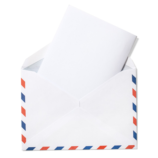 Envelope em branco com carta e caminho de recorte
 - Foto, Imagem