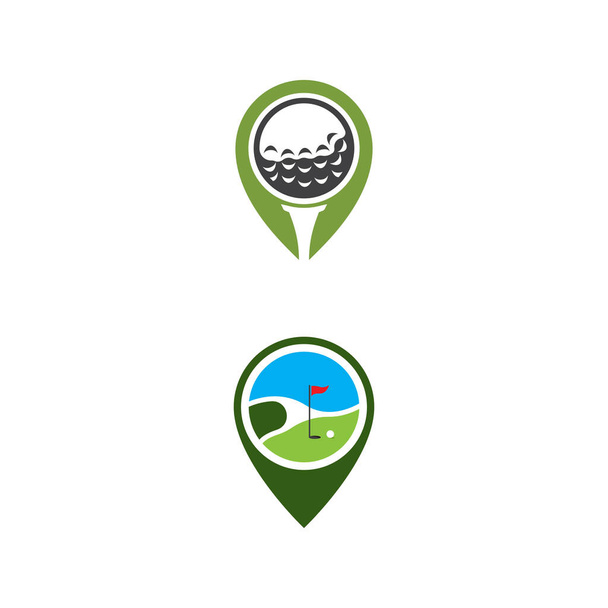 Golf Sport Symbol Vorlage Vektor Illustration Symbol Design - Vektor, Bild