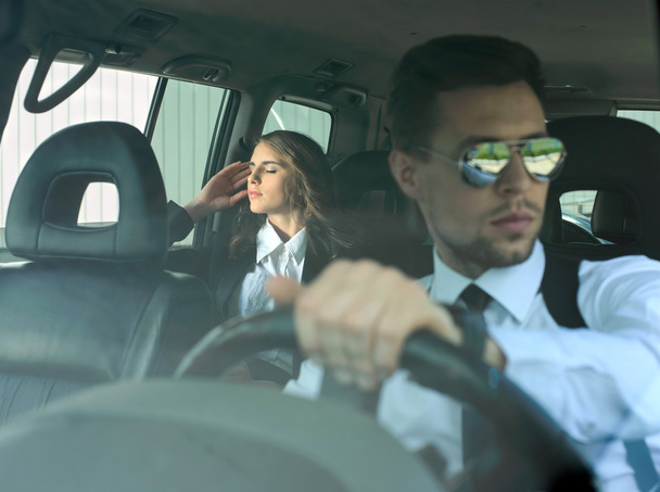 Business People In The Car - Foto, afbeelding