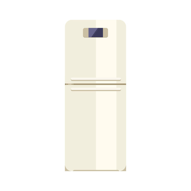 Hűtőszekrény lapos ikon - Vektor, kép