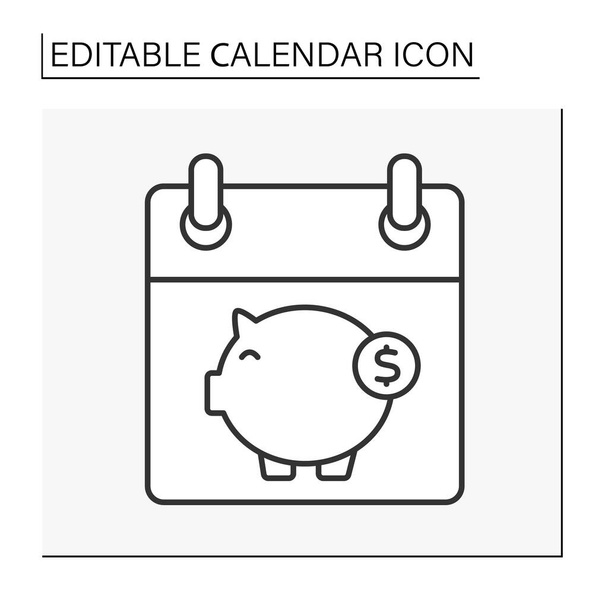  Reminder line icon - Vector, Image