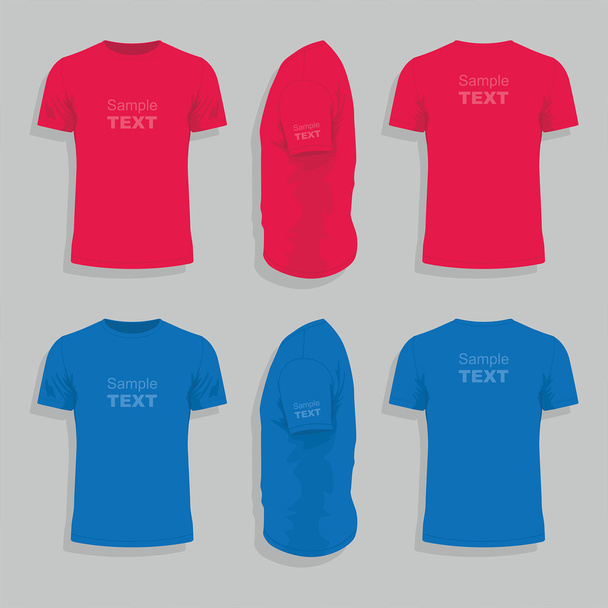Colorful T-Shirts Design Template - Vector, Image