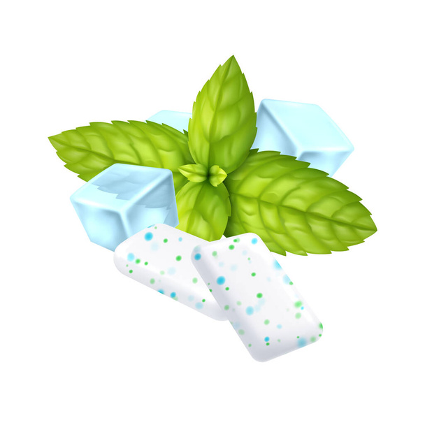 Realistic Chewing Gum - Vector, Image