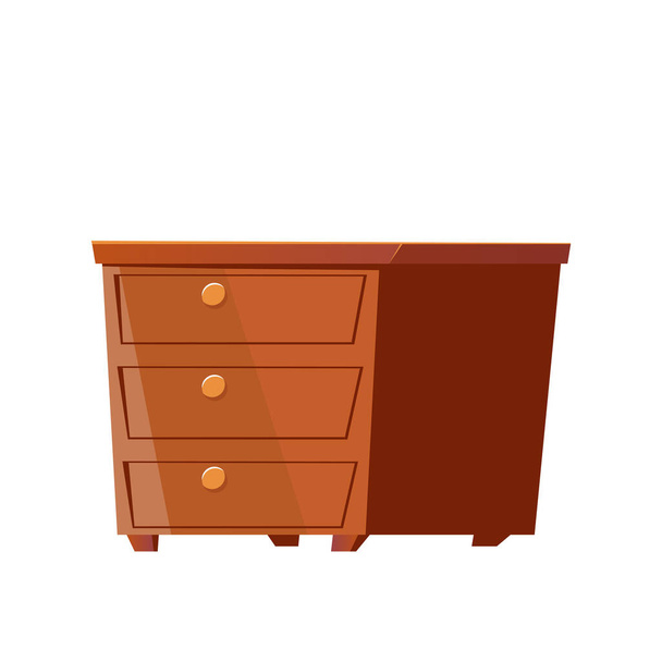 Icone de item de mobiliário plano - Vetor, Imagem