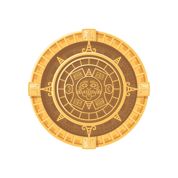 Ікона з календаря майя - Вектор, зображення