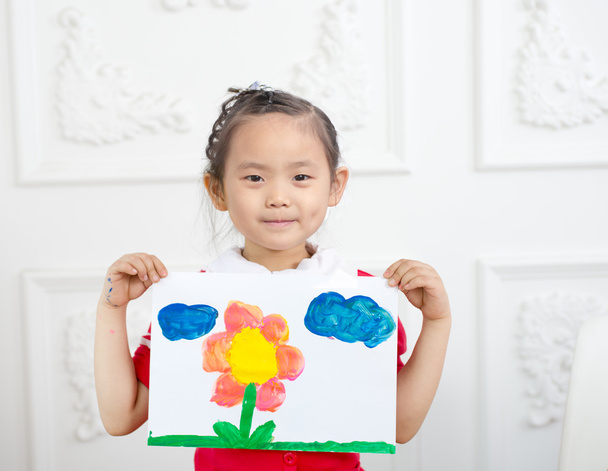 Malování holčička  - Fotografie, Obrázek