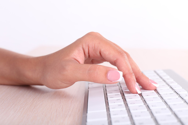 Female hands typing on keyboard - Foto, Imagen