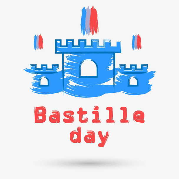 Bastille-Tag isoliertes Objekt, Vektorillustration. - Vektor, Bild