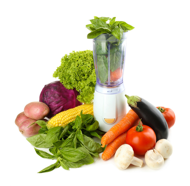 Blender with fresh vegetables - Foto, Imagem