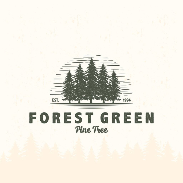 foresta logo per l'avventura all'aperto, design per applicazioni mobili o giochi vettoriale Illustrazione - Vettoriali, immagini