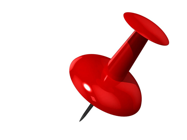 Red 3d pushpin - Фото, изображение