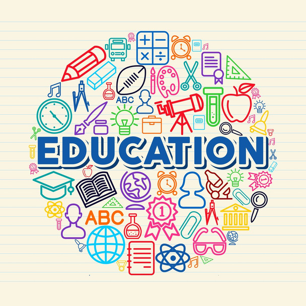 Education concept illustration - Vector, imagen