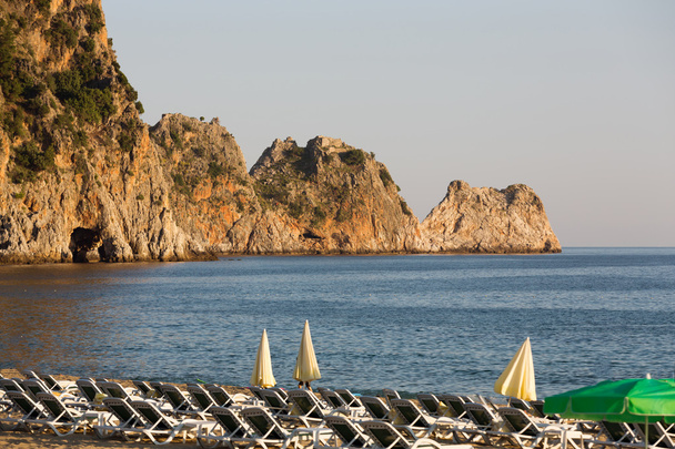 Alanya - the beach of Cleopatra .  Alanya is one of most popular seaside resorts in Turkey - 写真・画像