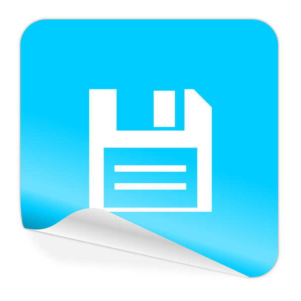 disk blue sticker icon - Foto, immagini