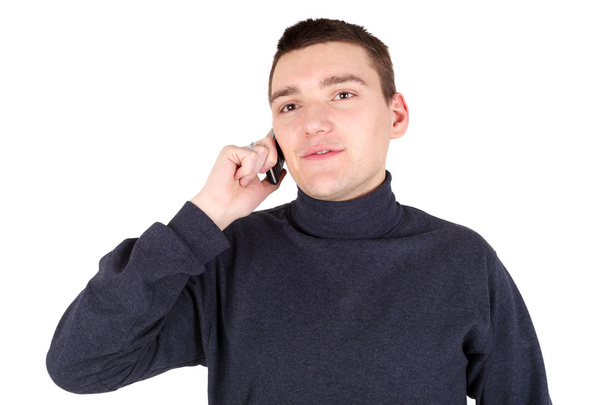 Man speaking by mobile phone - Foto, afbeelding