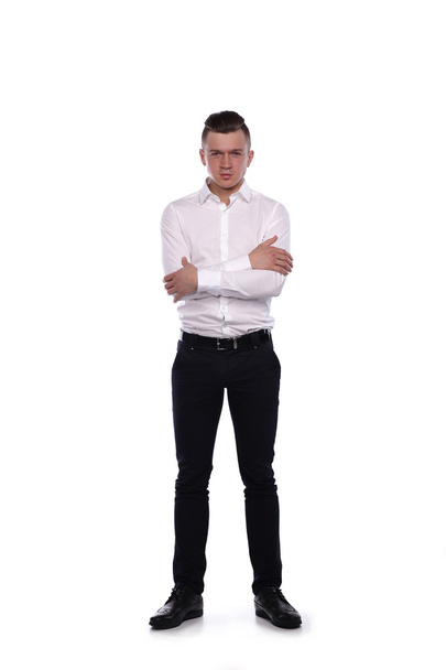 Business man   isolated on white background - Zdjęcie, obraz