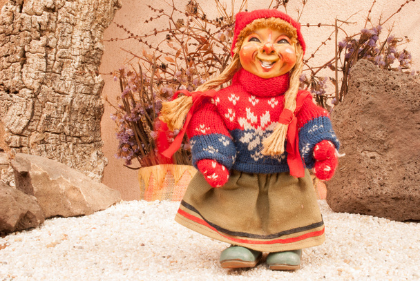 ノルウェーの伝統的な人形 - 写真・画像