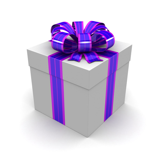 Gift box, with ribbon - Foto, afbeelding
