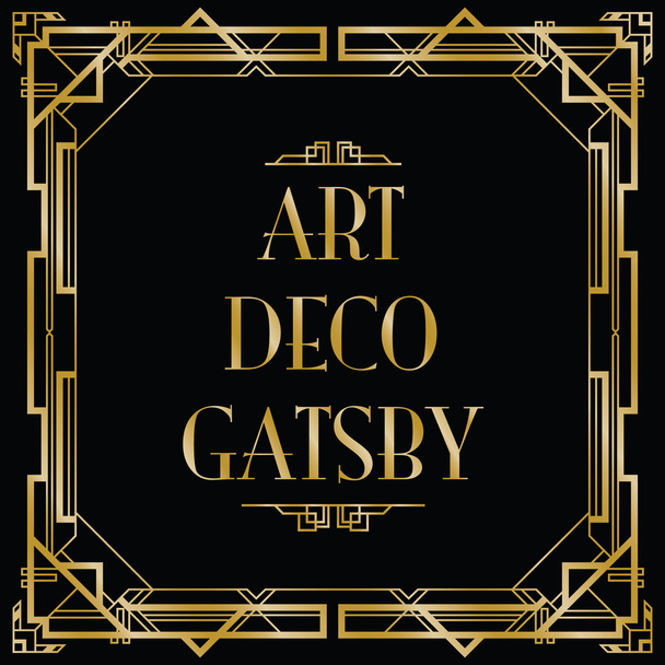 Gatsby art deco background - Vector, Image