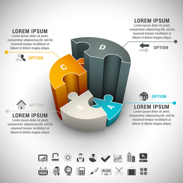 Infographic - Vector, imagen
