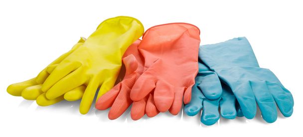 Rubber gloves. - Φωτογραφία, εικόνα