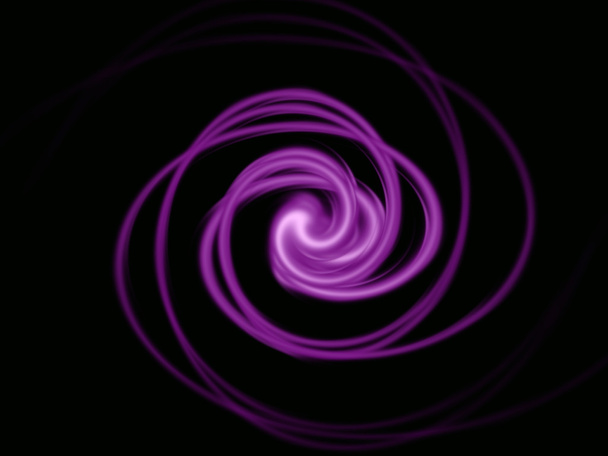 purple spiral on black - Photo, Image