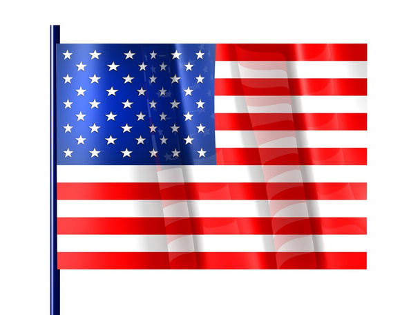 американський прапор на День незалежності. - Фото, зображення