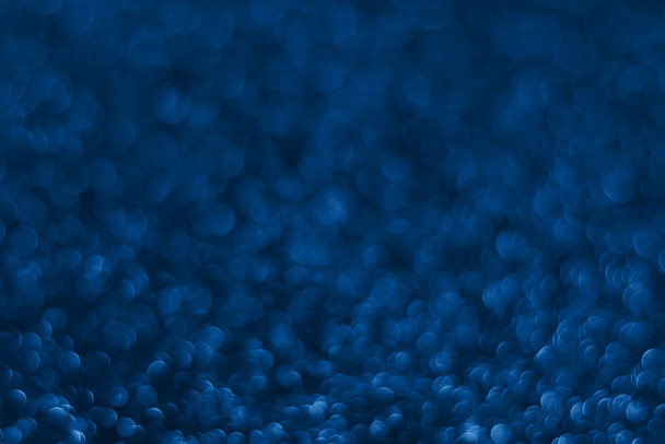 blau funkelnden glitzernden Bokeh Hintergrund - Foto, Bild