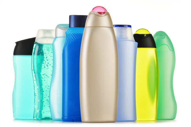 Plastic flessen lichaamsverzorging en schoonheidsproducten - Foto, afbeelding