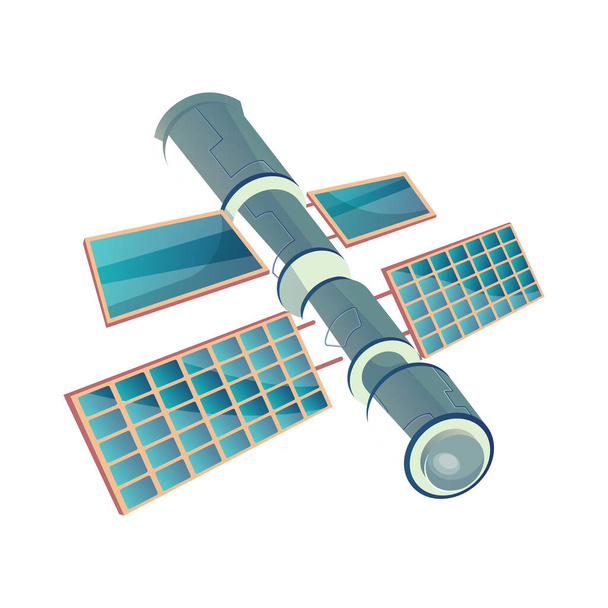 Икона космической станции - Вектор,изображение