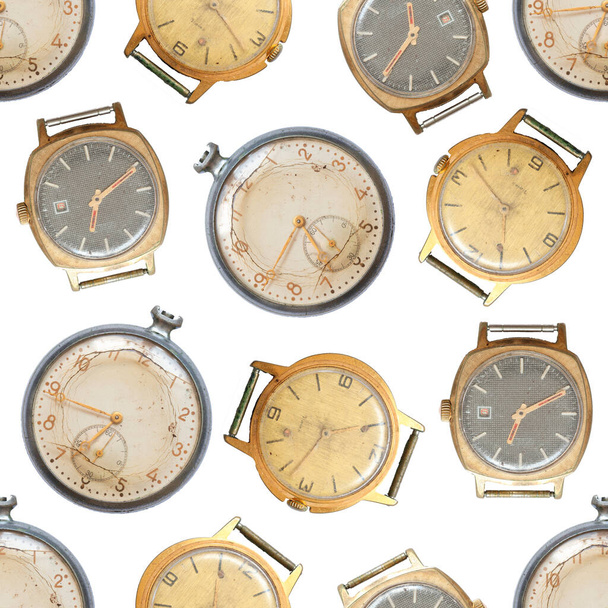 Pattern from old watches. Old clock. - Foto, imagen