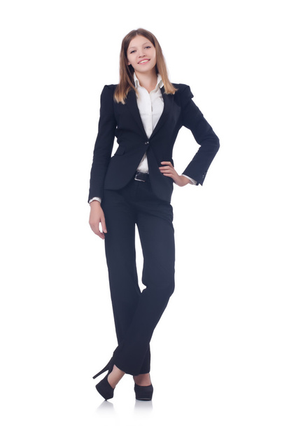 Businesswoman isolated on the white - Foto, Imagen