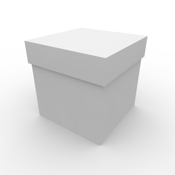Пустой ящик на белом фоне
 - Фото, изображение
