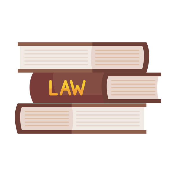 biblioteca de libros de derecho - Vector, imagen