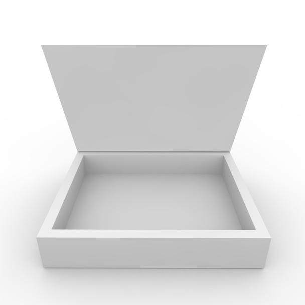Boîte vide sur fond blanc
 - Photo, image