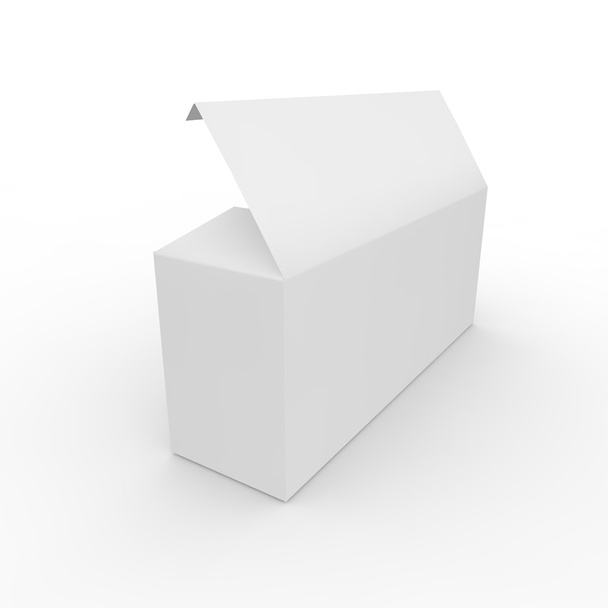 Prázdný box na bílém pozadí - Fotografie, Obrázek