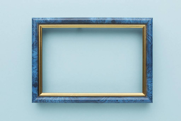 top view wooden frame with copy space. High quality beautiful photo concept - Fotografie, Obrázek