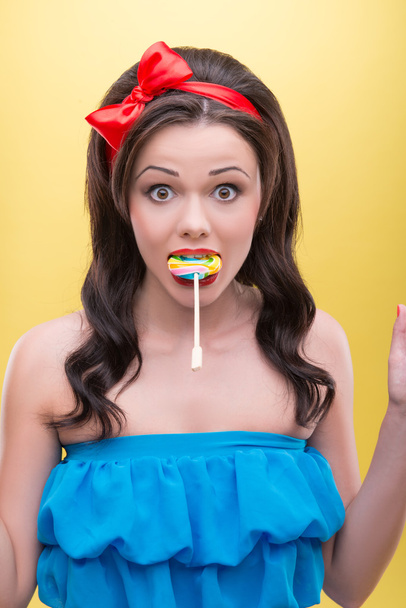 Sexy woman with sweets - Foto, imagen