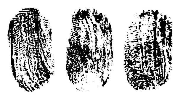 Fingerabdruck der Frau, gesetzt. Vektorillustration - Vektor, Bild