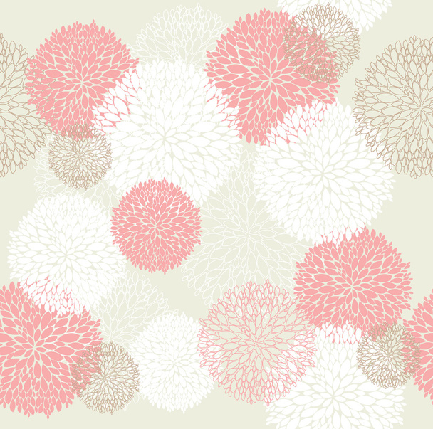 Seamless spring floral pattern - Vector, Image