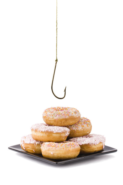 stelen van een donut - Foto, afbeelding