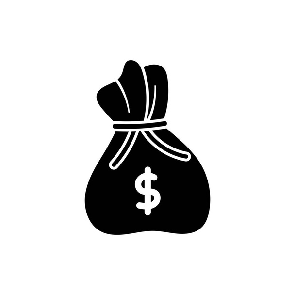 Pieniądze torba ikona projekt szablon ilustracja izolowane - Wektor, obraz