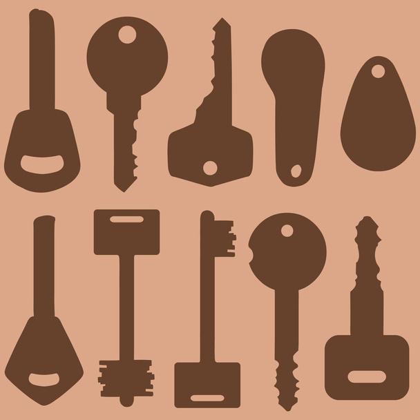 moderne sleutels - Vector, afbeelding