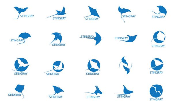 Stingray logosu ve sembol vektörü - Vektör, Görsel